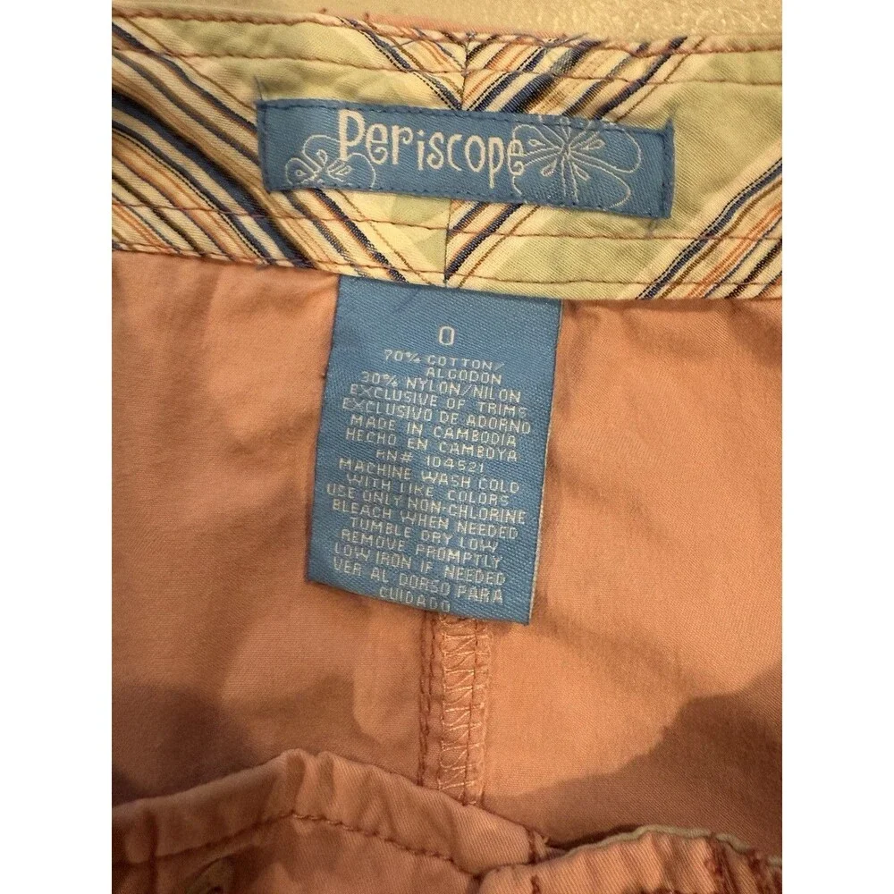 Vintage Y2K Periscope Mini Skirt 0 Pink Cotton Travel Coquette Twee Preppy